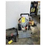 COLLAPSIBLE TOTE ON WHEELS WITH CONTENTS - GLOVES,