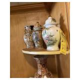 ASSORTED - 1- ORIENTAL VASE / 2- GINGER JARS