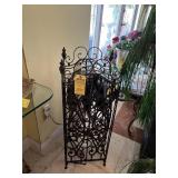 BLACK METAL WINE RACK - 20 BOTTLE CAPACITY