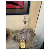 PIECES - BOHEMIA FLAN CZECHOSLOVA KIA - DECANTER /