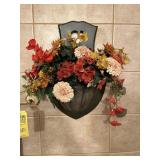 ASSORTED DECOR - 3- ARTIFICIAL FLOWERS / 1- FLORAL
