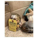 ASSORTED DECOR - DOLPHIN SOAP DISH, STARFISH CANDL