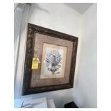 ASSORTED - 1- FRAMED & MATTED PICTURE - FLOWERS /