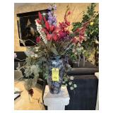 VASE WITH ARTIFICIAL FLOWERS