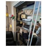 LOT ASSORTED - FANS, LAMPS, RADIO, DVD PLAYER, ETC