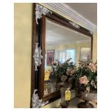 LARGE FRAMED MIRROR - BLACK / GOLD / SILVER - 47