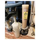 LARGE CANDLES WITH 1 CANDLESTICK