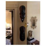 AFRICAN WOOD MASK DECOR