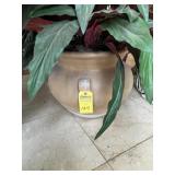 LARGE POT WITH ARTIFICIAL PLANT