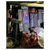 LOT MACHINERY & PARTS (FLOOR & 1ST SHELF)