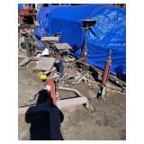 ASSORTED TRANSMISSION JACKS (SOME PARTIAL / OUTSID