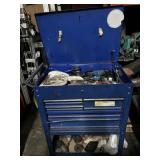 BLUE TOOLBOX ON WHEELS
