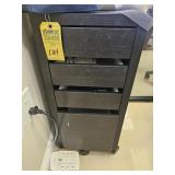 ROLLING FILE CABINET WITH 4 DRAWERS