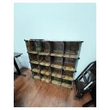 PLASTIC CUBBY WITH 16 HOLES