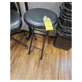 BLACK FOLDING STOOL