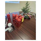 ASSORTED - 10- TRAVEL DRINK BOTTLES / 1- DECORATIO