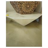 OCTAGON CREAM & GRAY COFFEE TABLE
