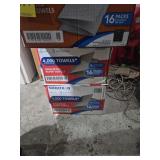 LOT TOILET PAPER & PAPER TOWELS - 4- FULL BOXES /