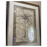 FRAMED & MATTED ARTWORK - PALM TREES - 47
