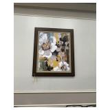 FRAMED & MATTED ARTWORK - FLOWER ABSTRACT - 59