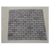 SQ. FT. - Mini Brick White Car. (5/8x1-1/4 White C