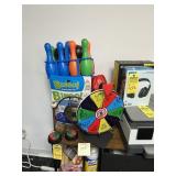 LOT ASSORTED GAMES - SPIN WHEEL, BINGO, JENGA, ETC