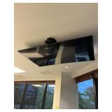 SAMSUNG TELEVISION WITH MOTORIZED CEILING MOUNTS -