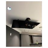 SAMSUNG TELEVISION WITH MOTORIZED CEILING MOUNTS -