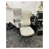 GRAY ROLLING OFFICE CHAIRS