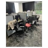 ASSORTED ROLLING OFFICE CHAIRS