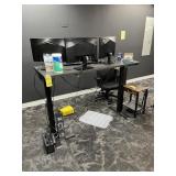 GRAY ADJUSTABLE HEIGHT TABLE - 5