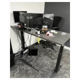 GRAY ADJUSTABLE HEIGHT TABLE - 5