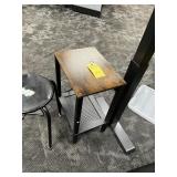 SMALL BLACK SIDE TABLE / SMALL ELECTRIC END TABLE