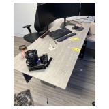 DESK WITH FILE CABINET CONSOLE