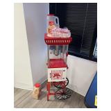 NOSTALGIA POPCORN MACHINE WITH POPCORN & BAGS
