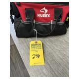 HUSKY BAG WITH TOOLS - HAMMER, LEVEL, PLIERS, ETC