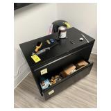METAL LATERAL FILE CABINET WITH 2 DRAWERS