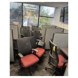 ASSORTED ROLLING OFFICE CHAIRS