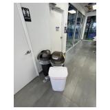 ASSORTED TRASH CANS