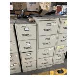 METAL FILE CABINETS WITH 4 DRAWERS