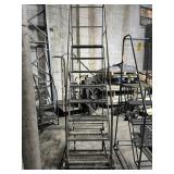 8-STEP ROLLING WAREHOUSE LADDER