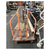 ORANGE ROLLING CART
