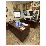 PIECES - WOOD DESK / WOOD CREDENZA