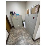 METAL LATERAL FILE CABINETS WITH 4 DRAWERS