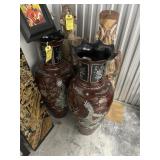 ORIENTAL VASE WITH MOTHER OF PEARL INLAY - 38