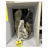 CHAMELEONS SCULPTURE - ZIMBABWE STONE - CLEPHAS ZV