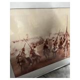 FRAMED PHOTOGRAPH - MEN ON HORSES - 28