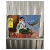 ACRYLIC RABBI BLOWING SHOFAR - 