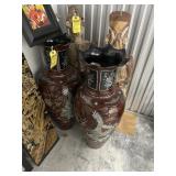 ORIENTAL VASE WITH MOTHER OF PEARL INLAY - 38