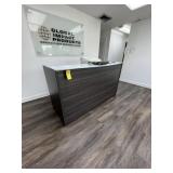 GRAY RECEPTION DESK - APPROXIMATELY 72